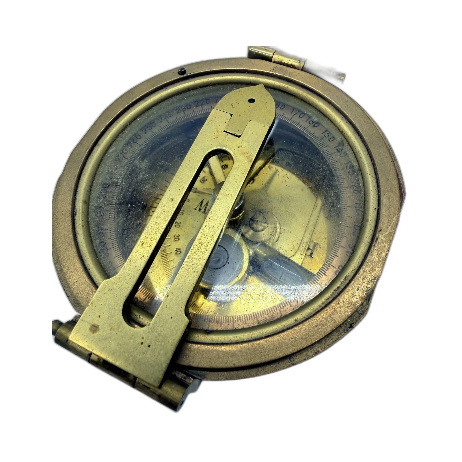 Natural Sine Vintage Heavy Brass Compass Navigation Tool Antique Style Replica - Image 8