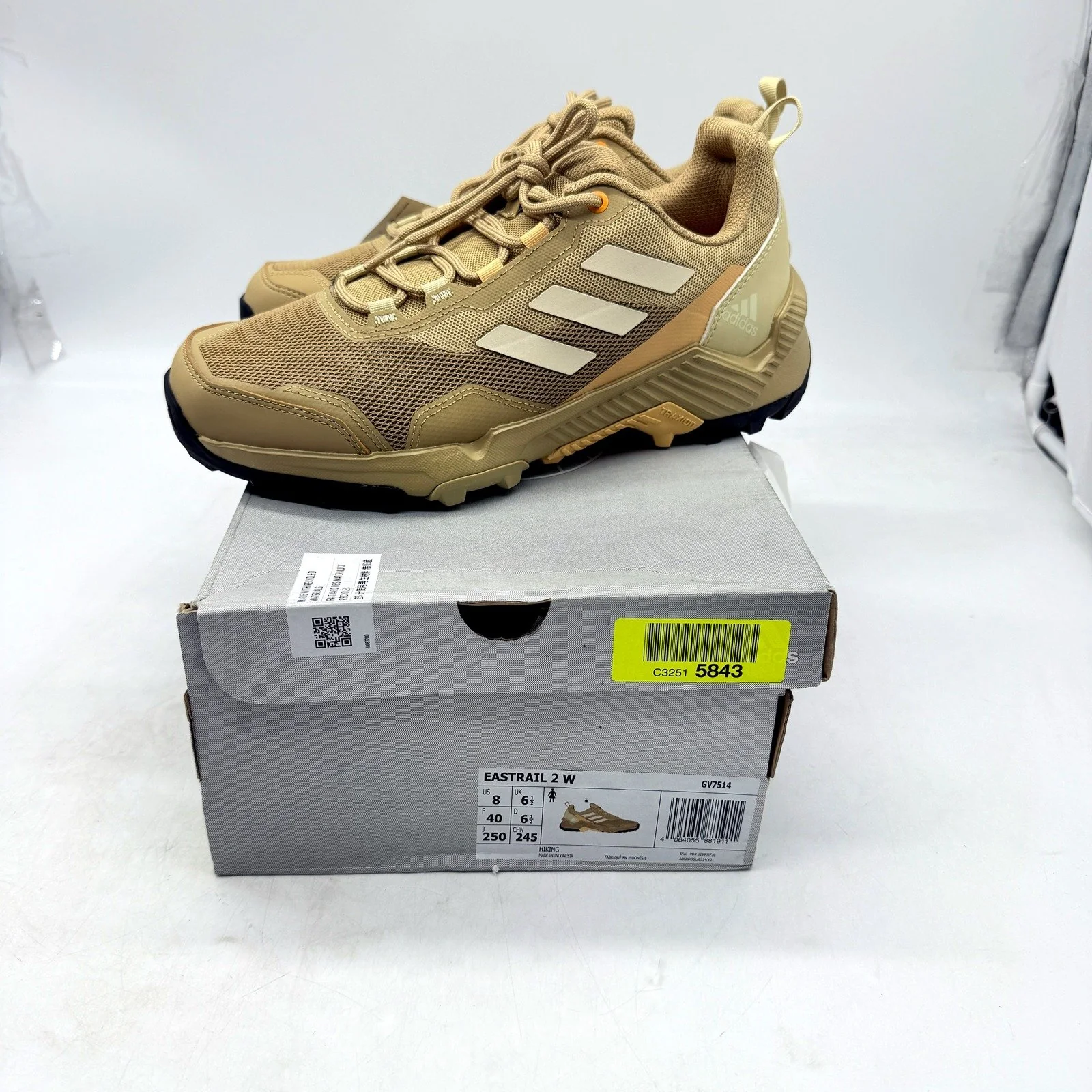 Adidas Easttrail 2 Hiking Shoes Tan Outdoor Trail Athletic Ladies Size US 8 NEW - Image 3