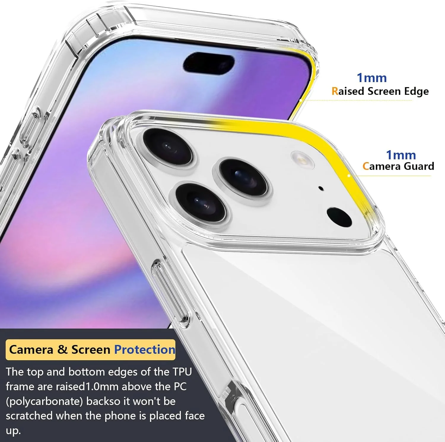 T Tersely Basic Slim Design Clear Shockproof Phone Case iPhone 17 Pro NEW - Image 5