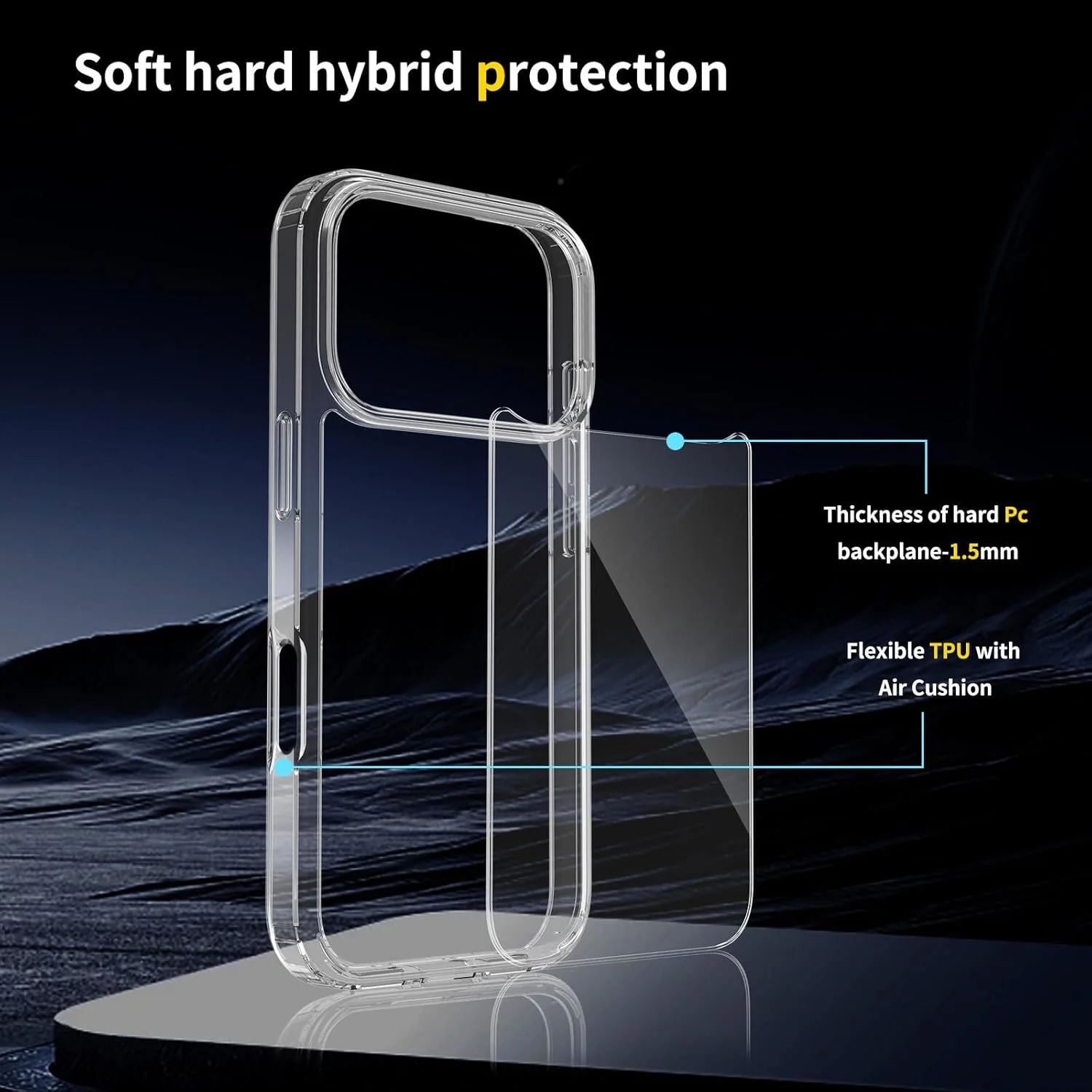T Tersely Basic Slim Design Clear Shockproof Phone Case iPhone 17 Pro NEW - Image 6