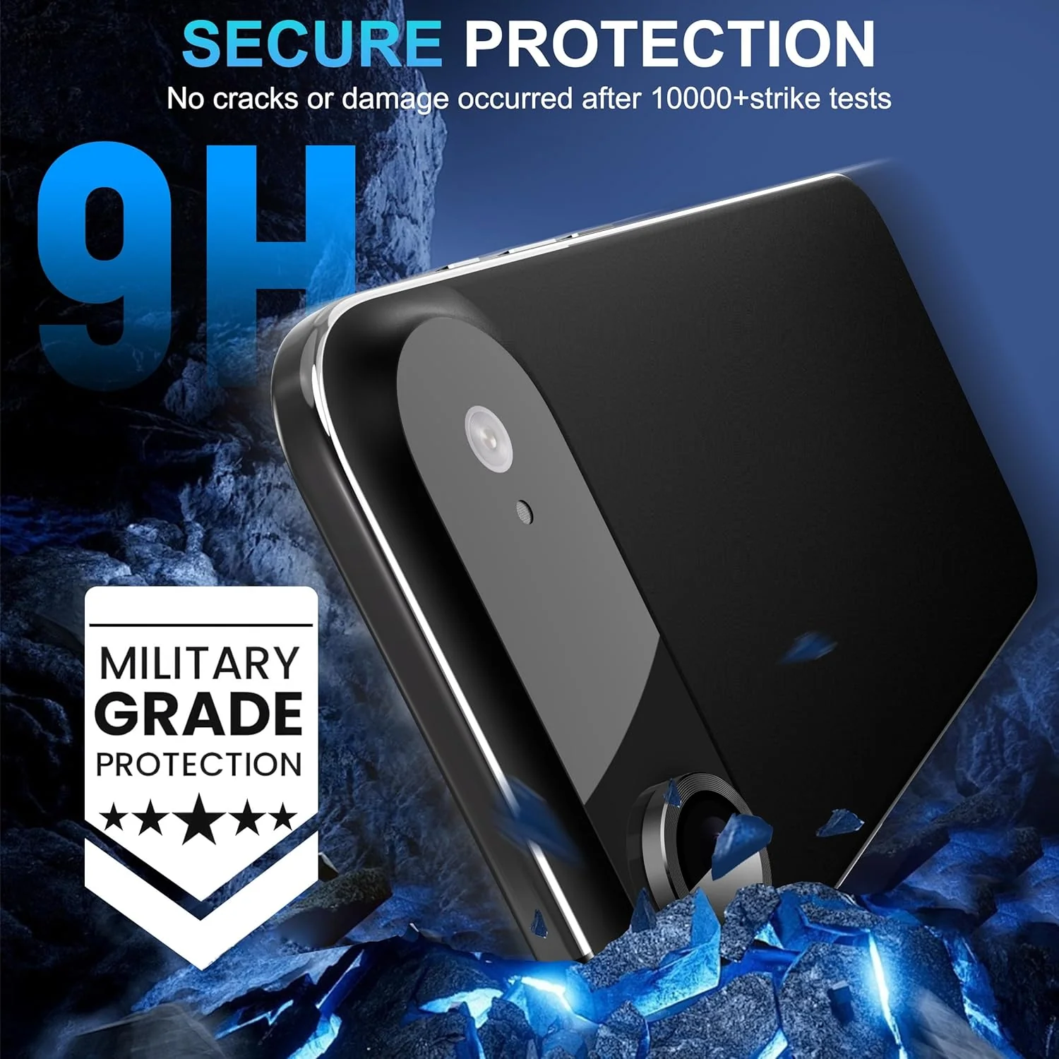 T Tersely 2-Pack Tempered Glass Screen Protectors for iPhone 17 Air Black NEW - Image 5