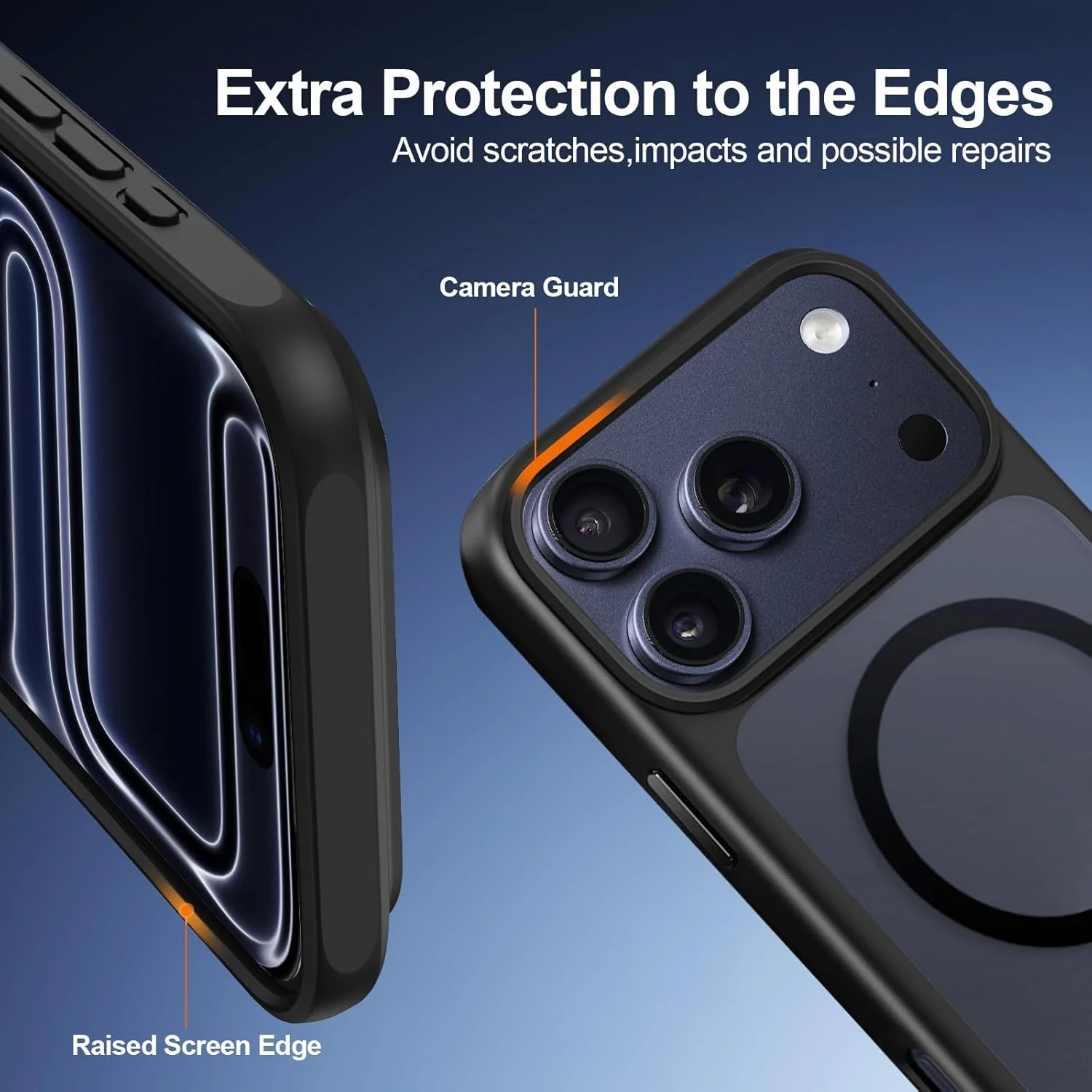 T Tersely Basic Magnetic Transparent Back Case for iPhone 17 Pro Matte Black NEW - Image 5