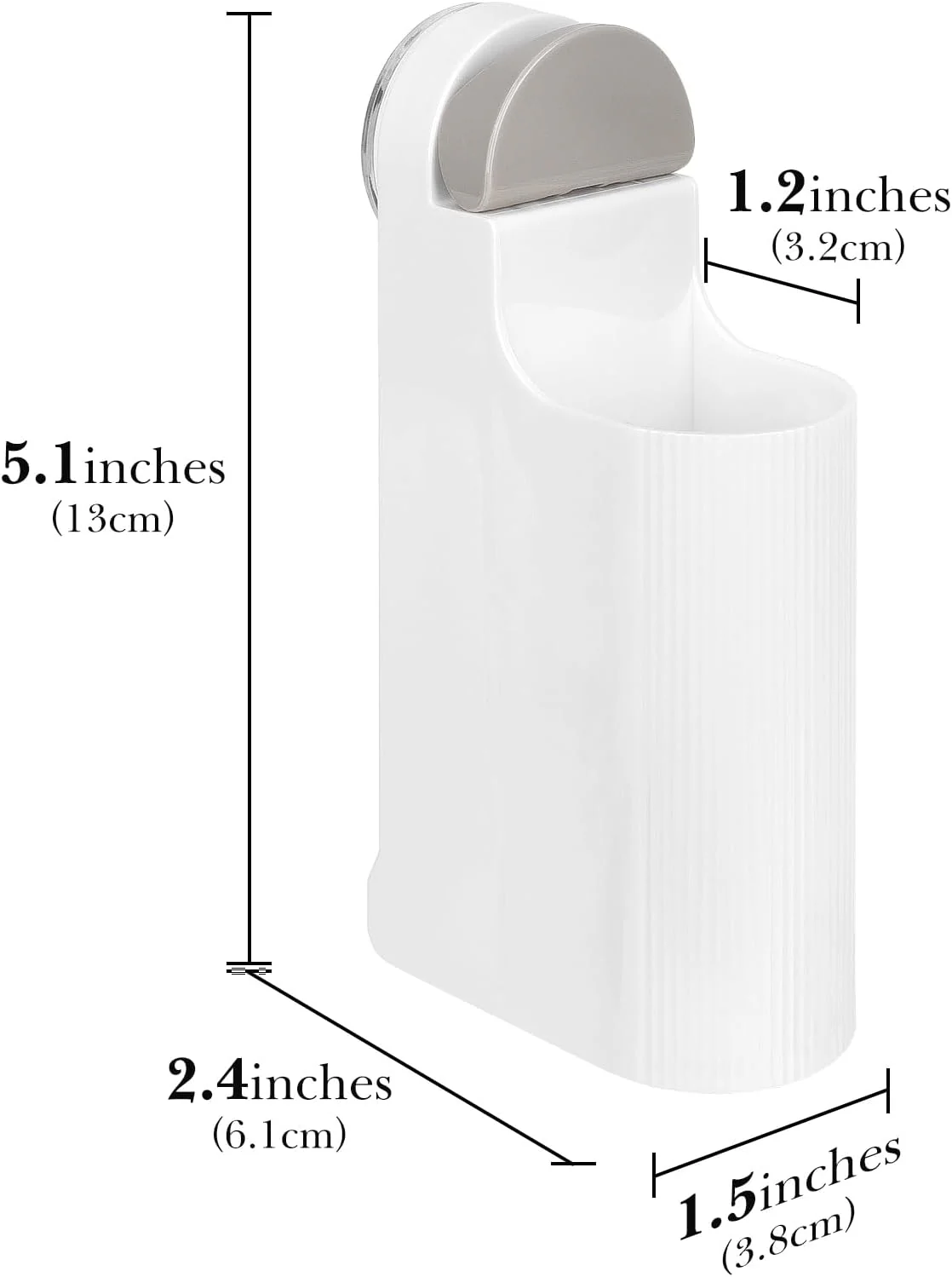 Linkidea White Adhesive Electric Toothbrush Holder Battery Powered Rack NEW - Image 2