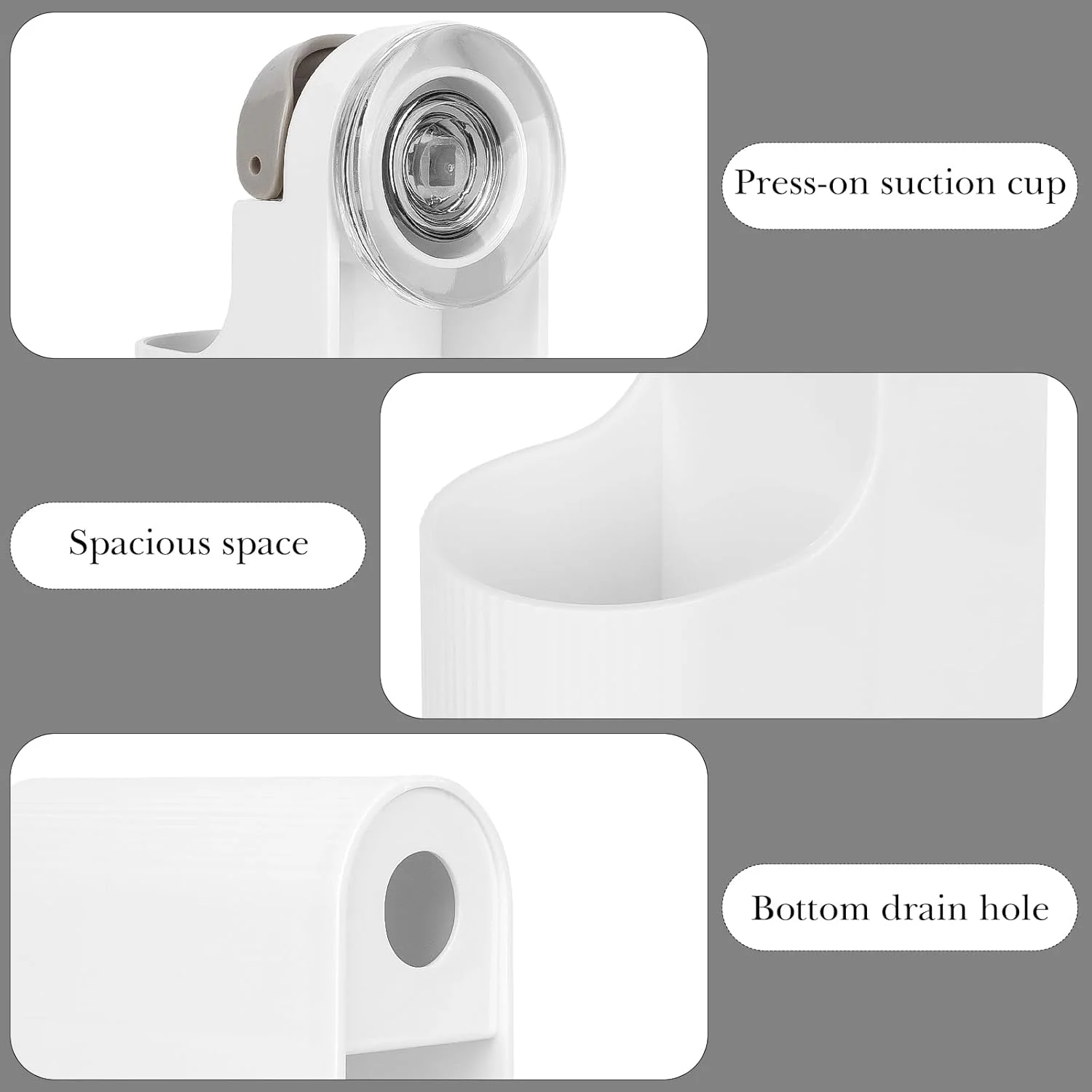 Linkidea White Adhesive Electric Toothbrush Holder Battery Powered Rack NEW - Image 5