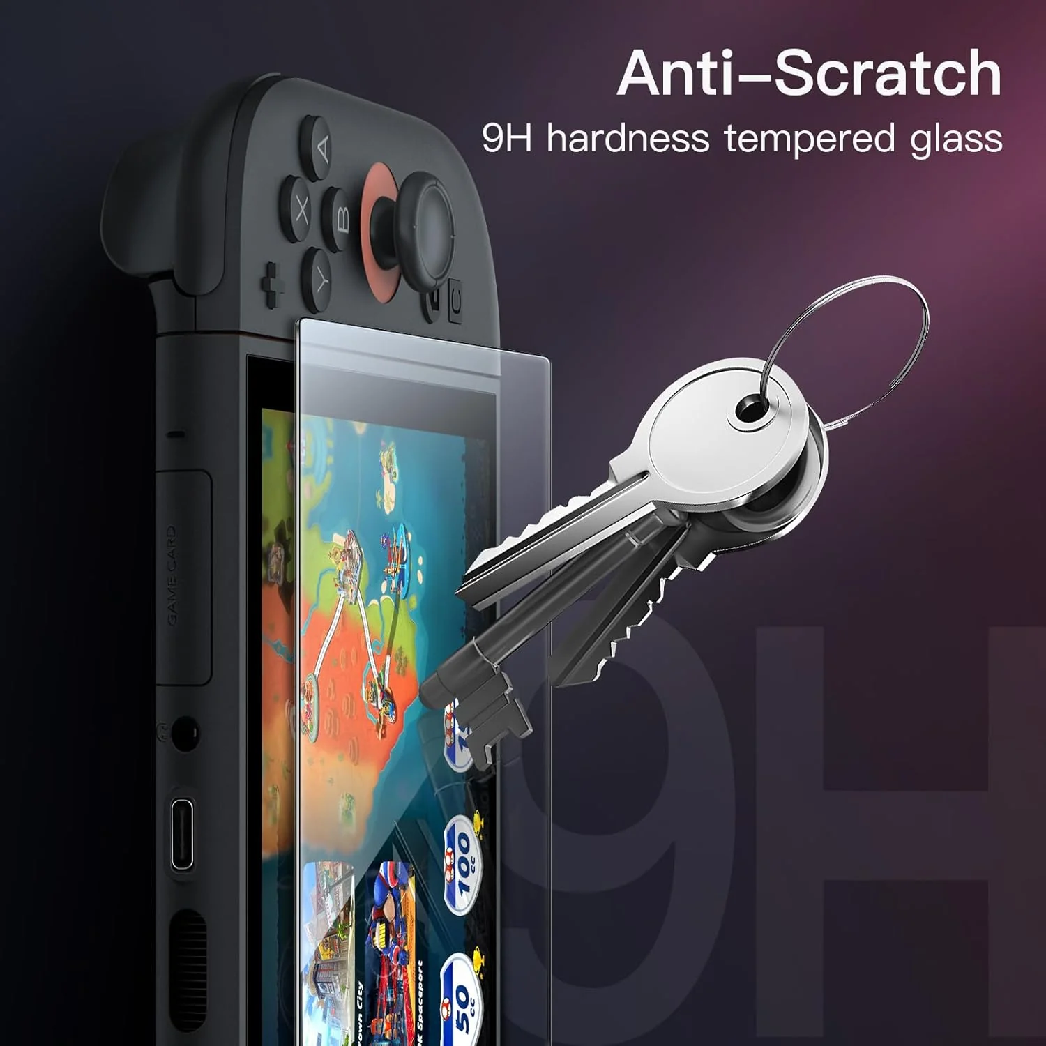 JETech Tempered Glass Screen Protector for Nintendo Switch 2 2025 - Clear NEW - Image 5
