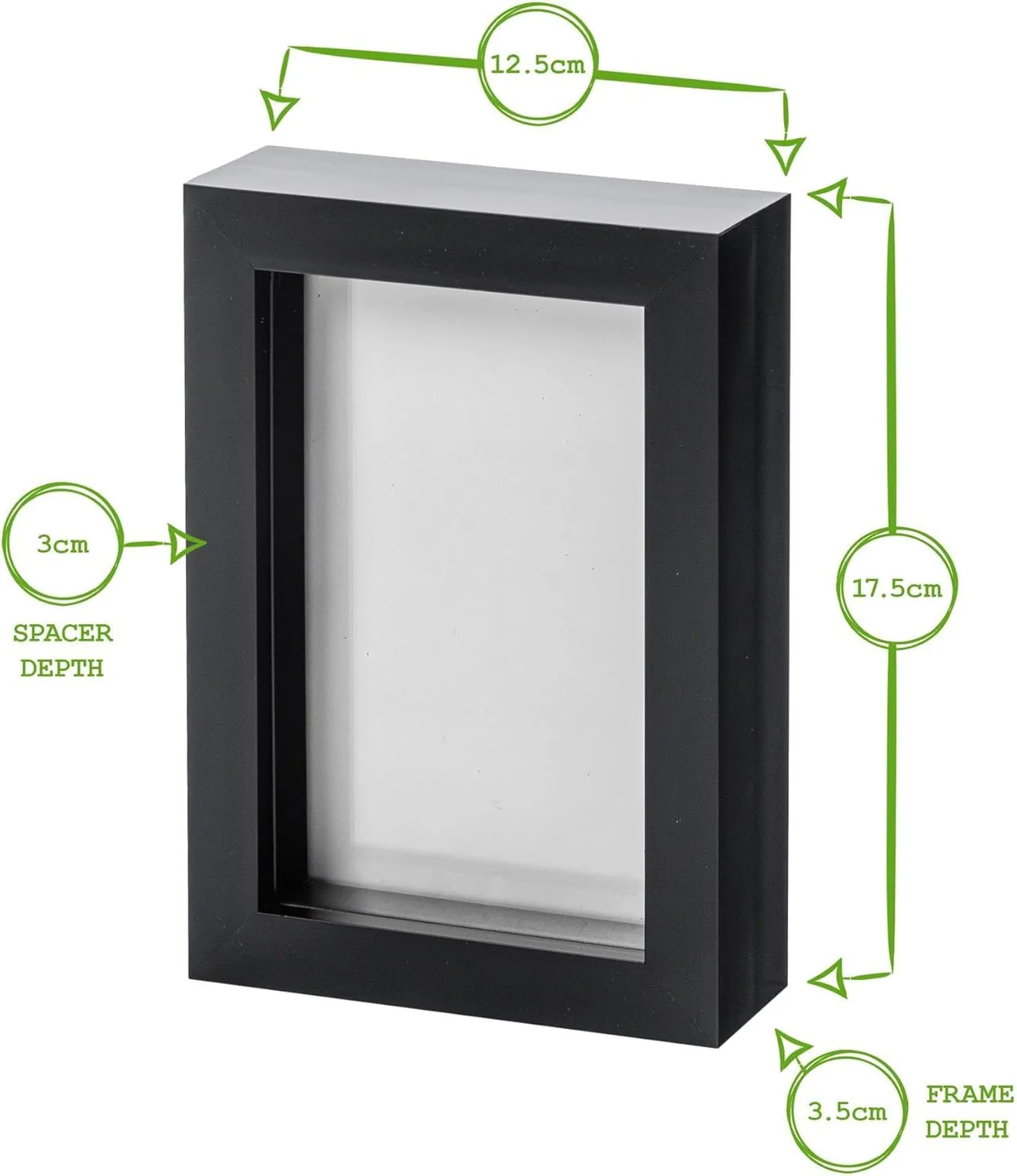 Nicola Spring 3D Shadow Box Photo Frames Black 4 x 6" (10 15cm) Pack of 5 NEW - Image 4