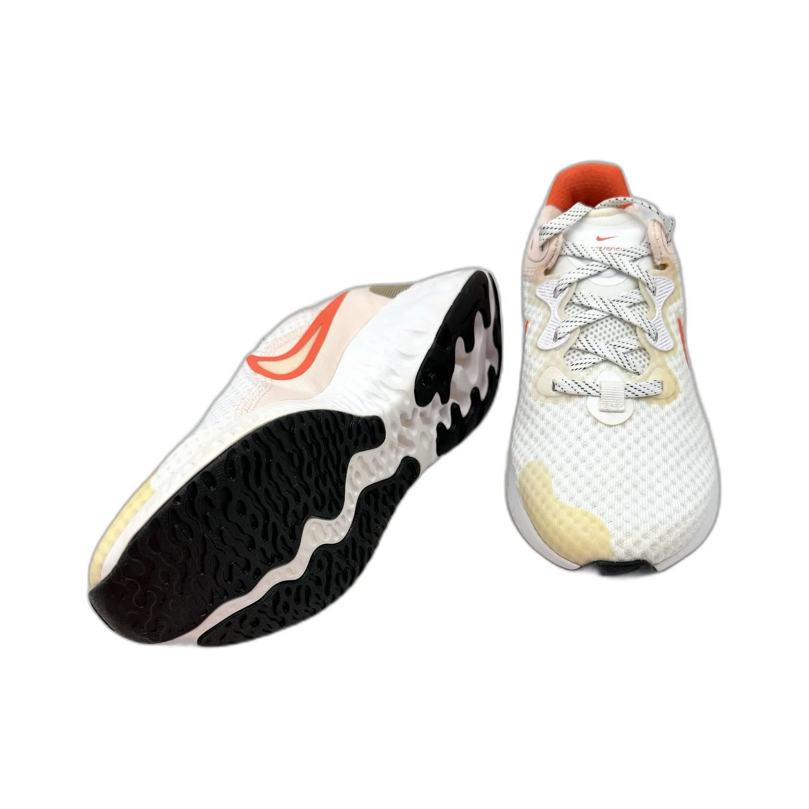 Nike Womens Cushioned Renew Run 2 Running Shoes, White, Size US 7.5 DEMO - Image 6