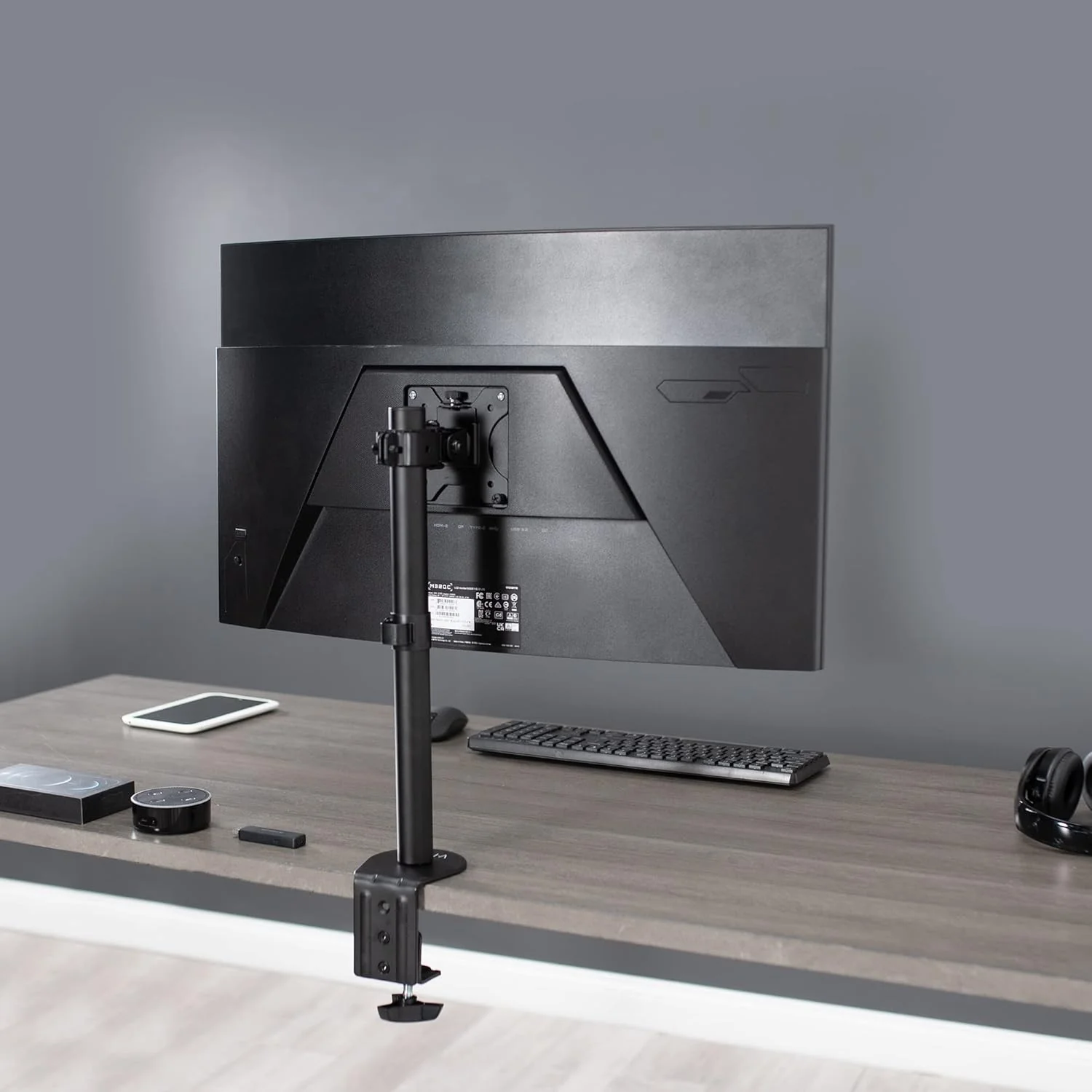 VIVO Adjustable Monitor Desk Mount Stand Holds 13-38 Inch LCD Screens Black NEW - Image 9