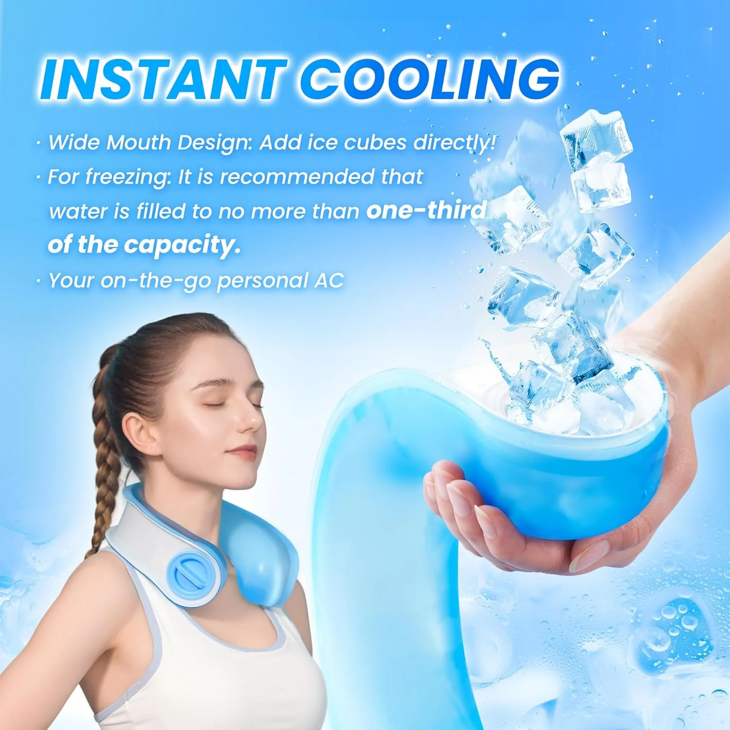 Samply Reusable Ice Packs for Neck & Shoulder Cold Compress Pain Relief Grey NEW - Image 3