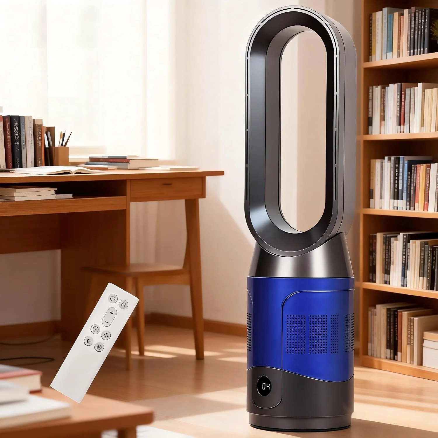 ADVWIN Bladeless Tower Fan with HEPA Filter 8-Speed Quiet Cooling Blue NEW - Image 8