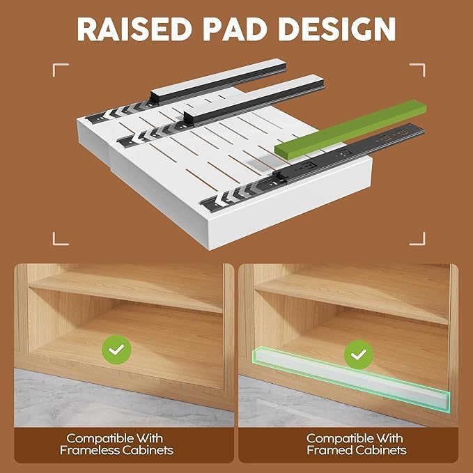 KeepClean Expandable Pull Out Cabinet Organizer 12"-20" Heavy-Duty Slide-Out NEW - Image 2