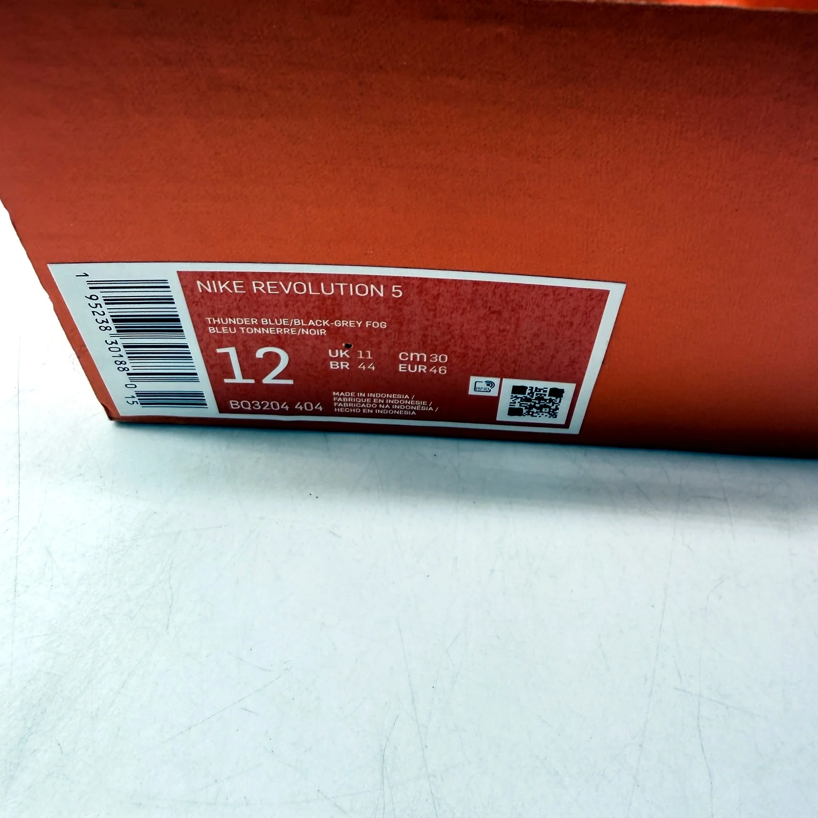 Nike Revolution 5 Dark Grey/Blue Running Shoes for Men in US Size 12 Size DEMO - Image 8