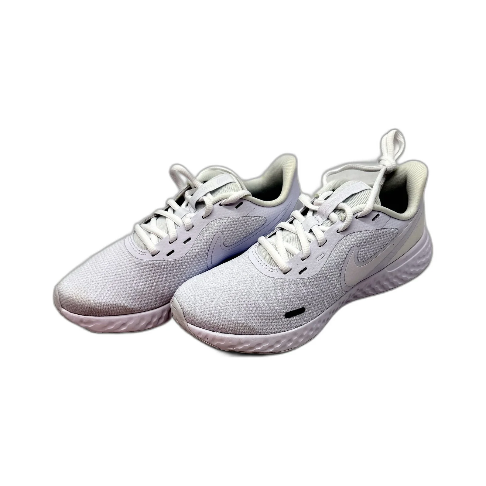 Nike Womens Revolution 5 Lightweight All White Running Shoes US 7.5 NEW - Image 6