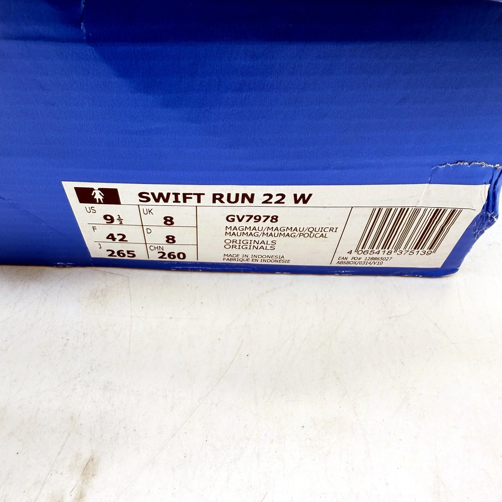 adidas Womens Swift Run 22 Magmau Mauve Running Athletic Shoes US 9.5 NEW - Image 6