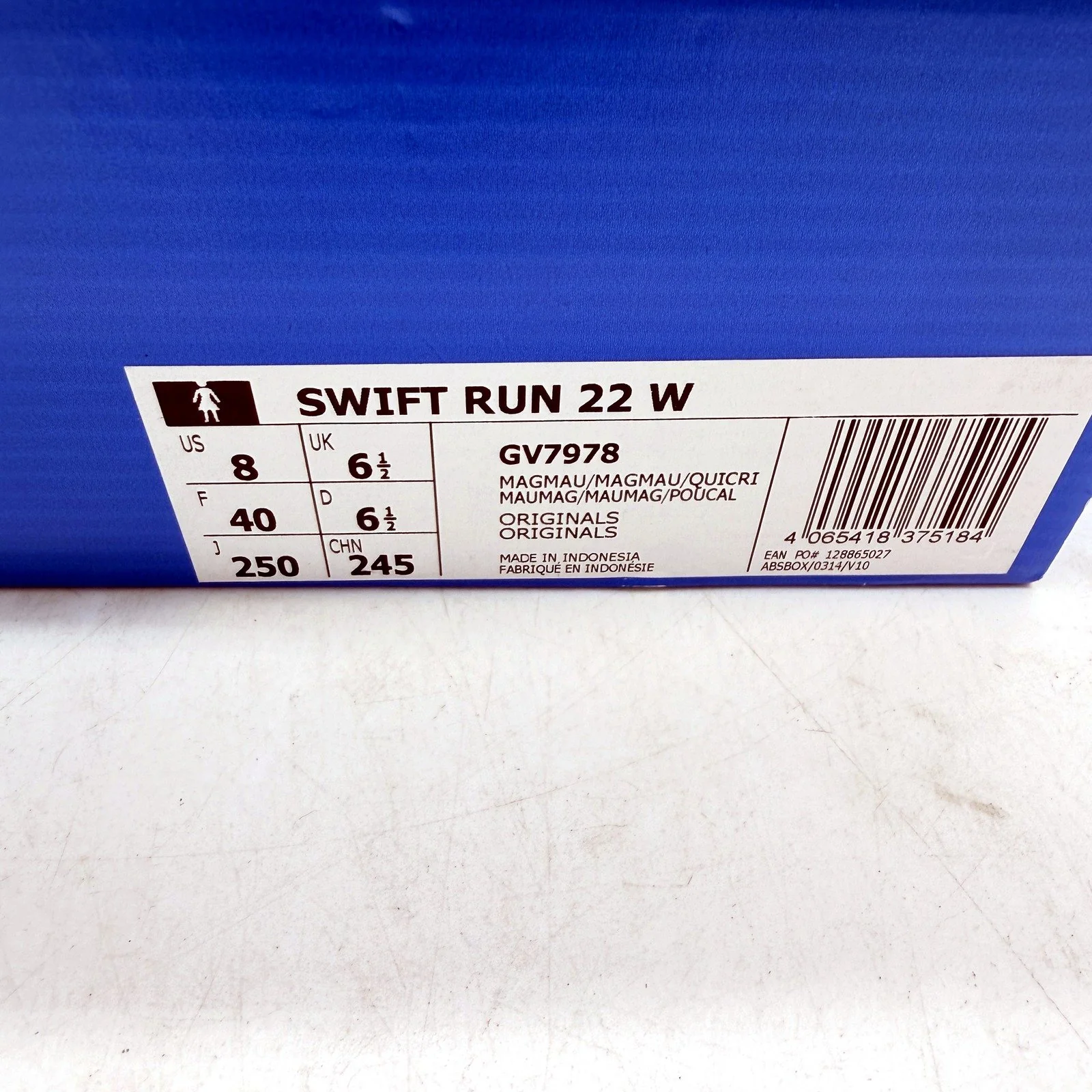adidas Womens Swift Run 22 Lightweight Running Shoes Pink Mauve Size US 8 NEW - Image 6