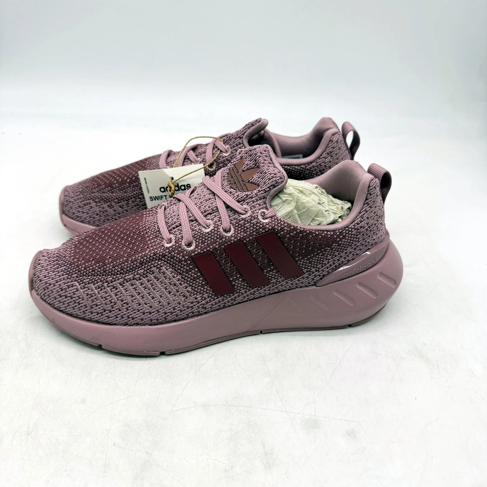 adidas Womens Swift Run 22 Lightweight Mauve Running Shoes Size US 6 NEW - Image 3