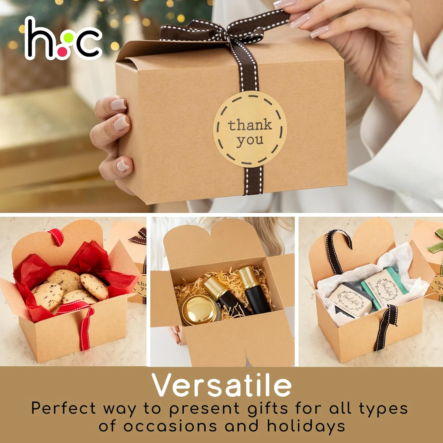 Hayley Cherie 20-Count Green and White Cardboard Gift Boxes Pack Size 20 NEW - Image 5
