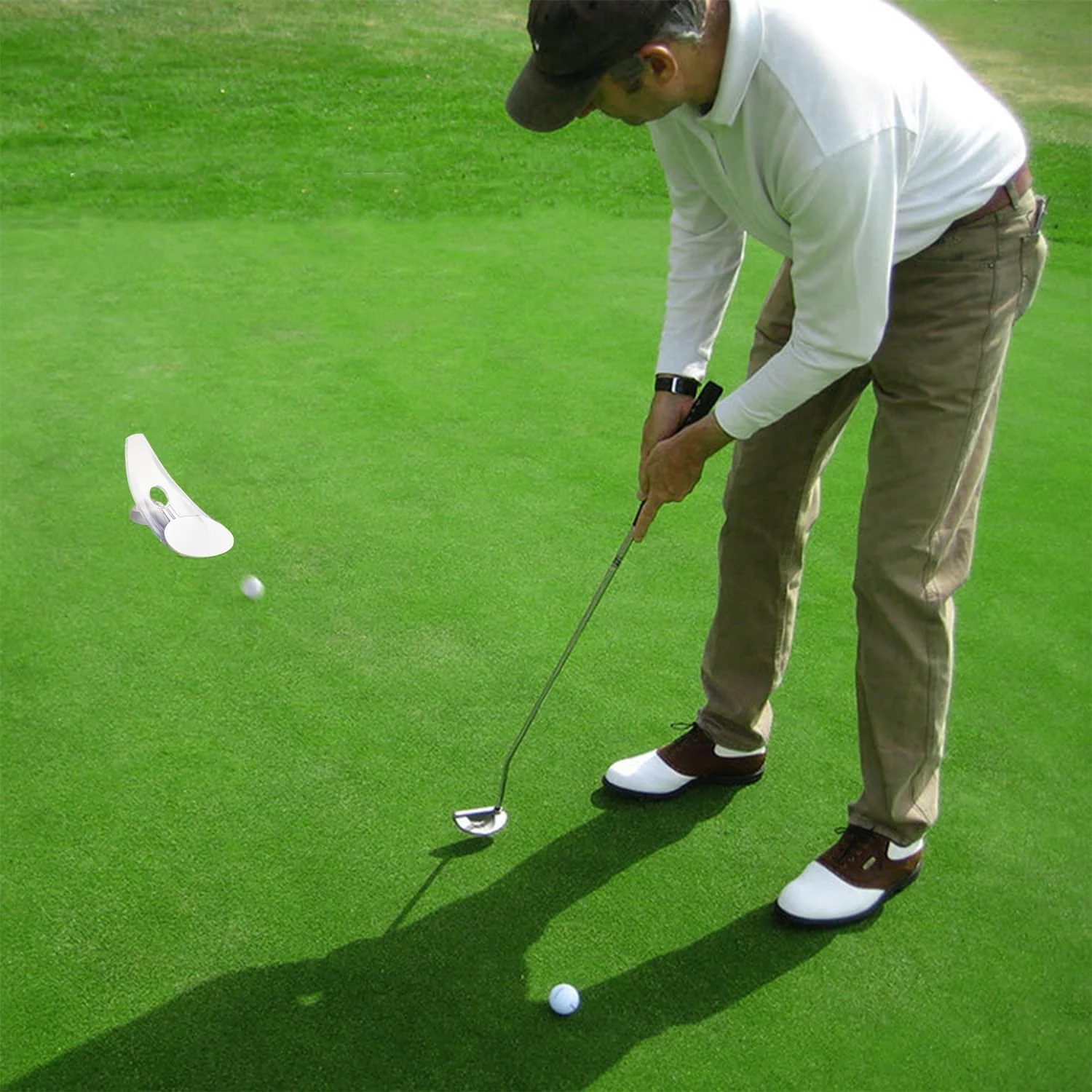 Aiokuo Folding Training Equipment Golf Putter Practicer Portable Indoor NEW - Image 4