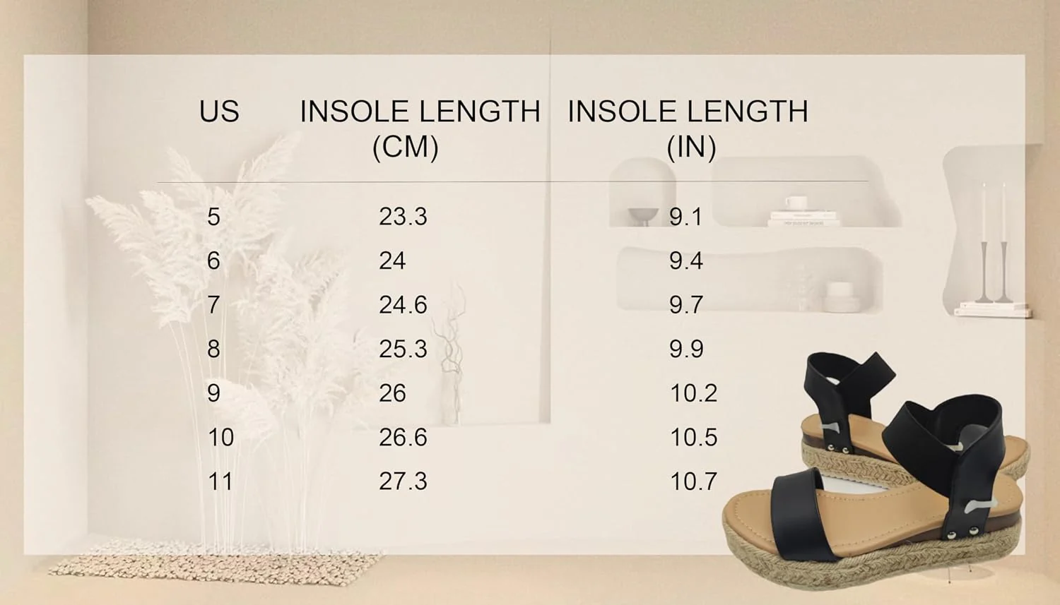 MZYU Casual Summer Wedges Platform Sandals Open Toe Espadrilles Ladies US 5 NEW - Image 7