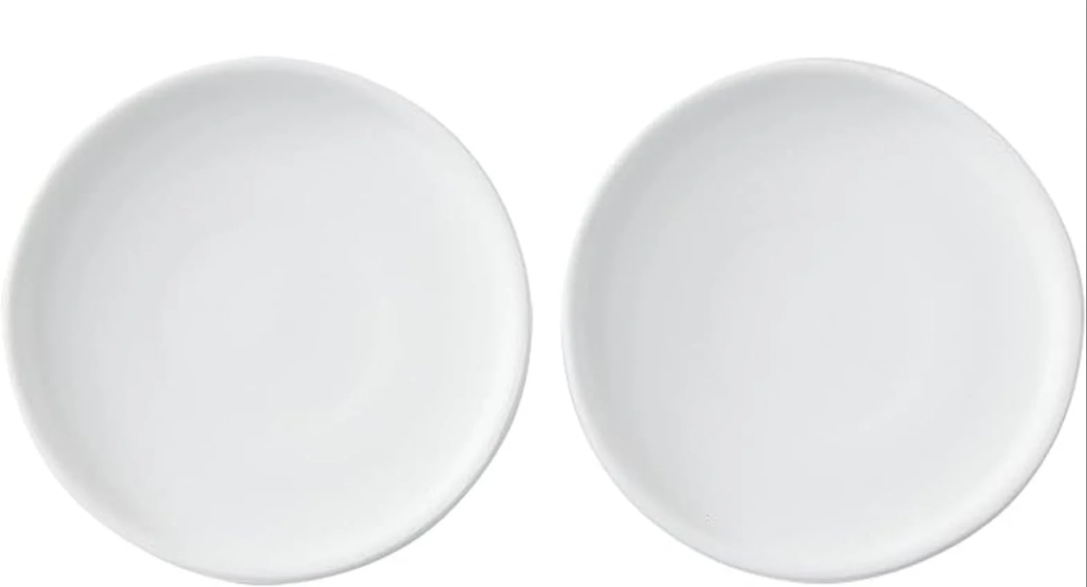 Woiida 6" Accessories White Ceramic Flower Pot Saucers, 2 Pack for Indoor NEW