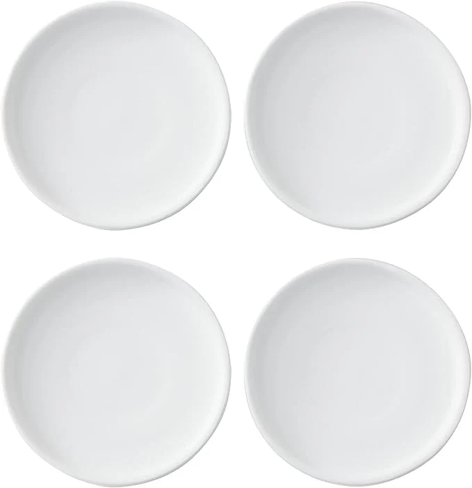 Penyou Woiida Accessories 4" White Ceramic Flower Pot Saucers Pack of 4 NEW