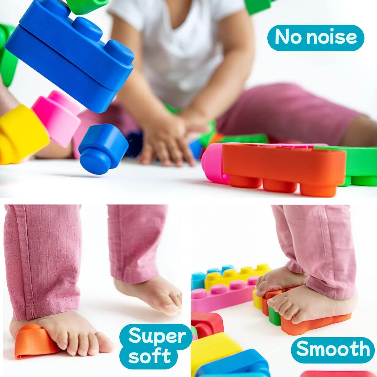 FarFarLand Multicolor Montessori Sorting & Stacking Toys 15 pcs + 12 wheels NEW - Image 5