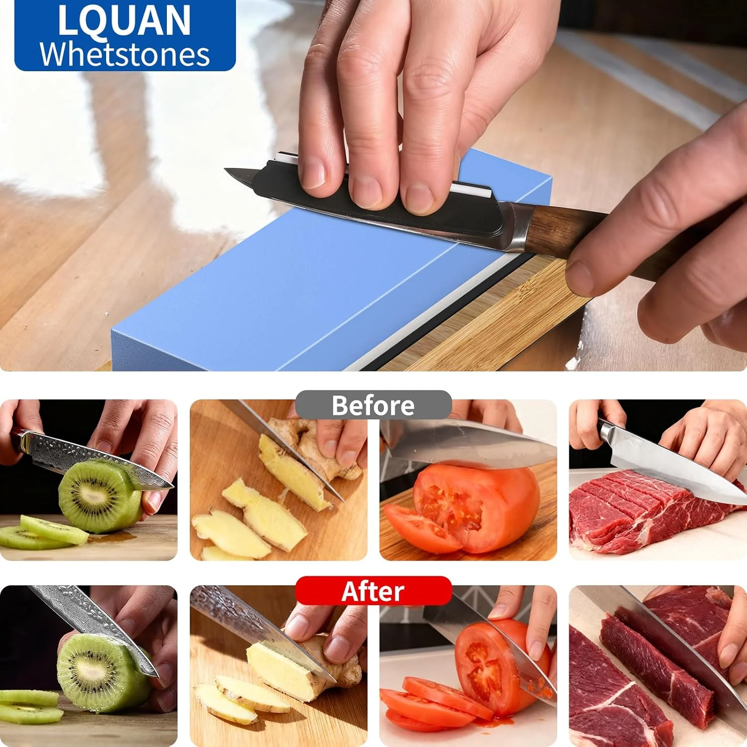 LQUAN 1000/6000 Whetstones Double-Sided Professional Whetstone Knife NEW - Image 4