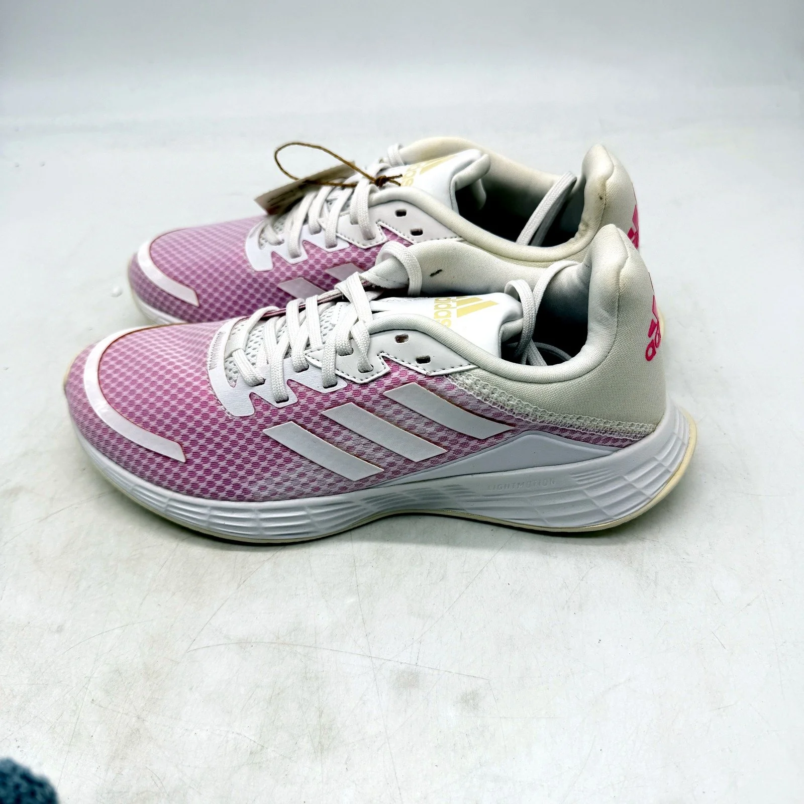 adidas Womens Duramo SL Pink/White Running Course Shoes US Size 7.5 DEMO - Image 4