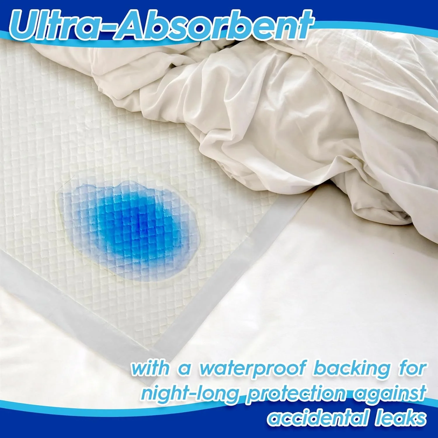 Harbour Housewares 75 Disposable Incontinence Bed Pads, White Size LARGE NEW - Image 3