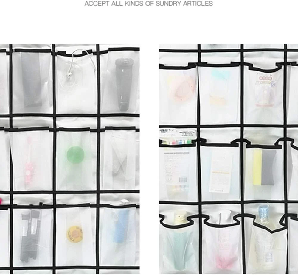 wsryx Over the Door Shoe Organizer 24 Large Mesh Pockets Hanging Storage NEW - Image 5