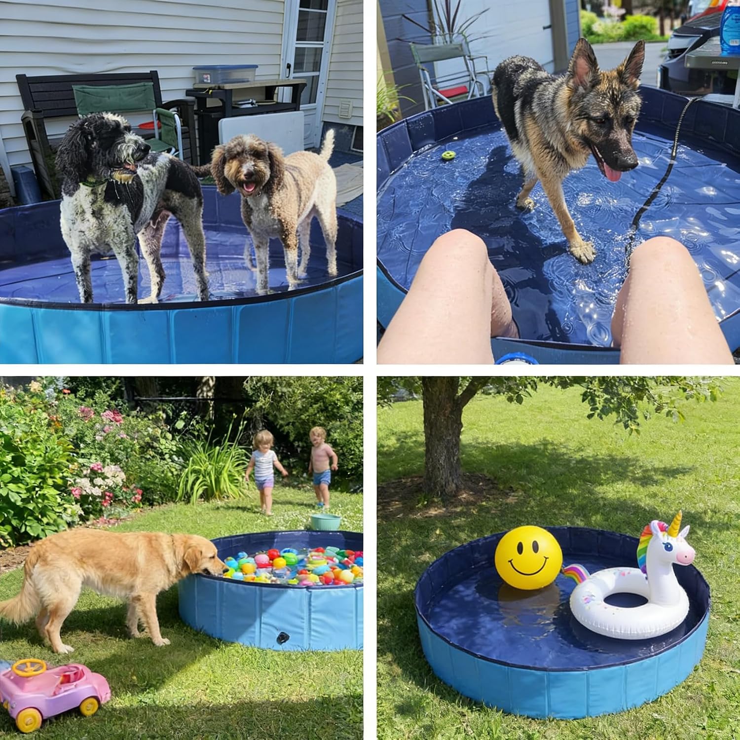 Profully Foldable Kiddie Pool Collapsible Doggie Wading Tub Polyvinyl NEW - Image 6