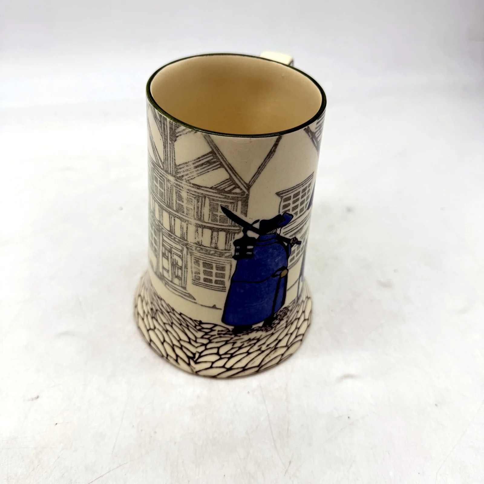 VINTAGE Royal Doulton Ceramic Mug Collectible Blue and Cream Color Glaze - Image 6