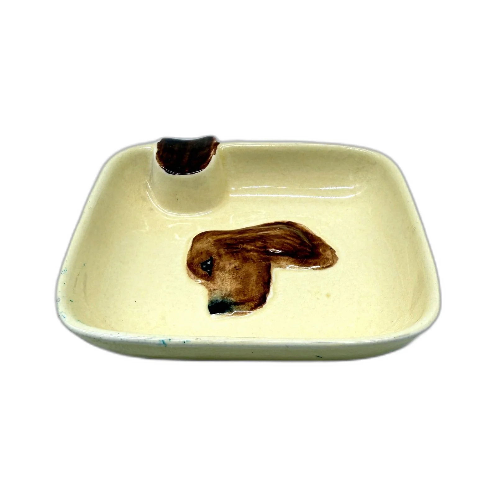 VINTAGE Carlton Ware Hand Painted England Ceramic Dog Trinket Dish 10cm - Image 4