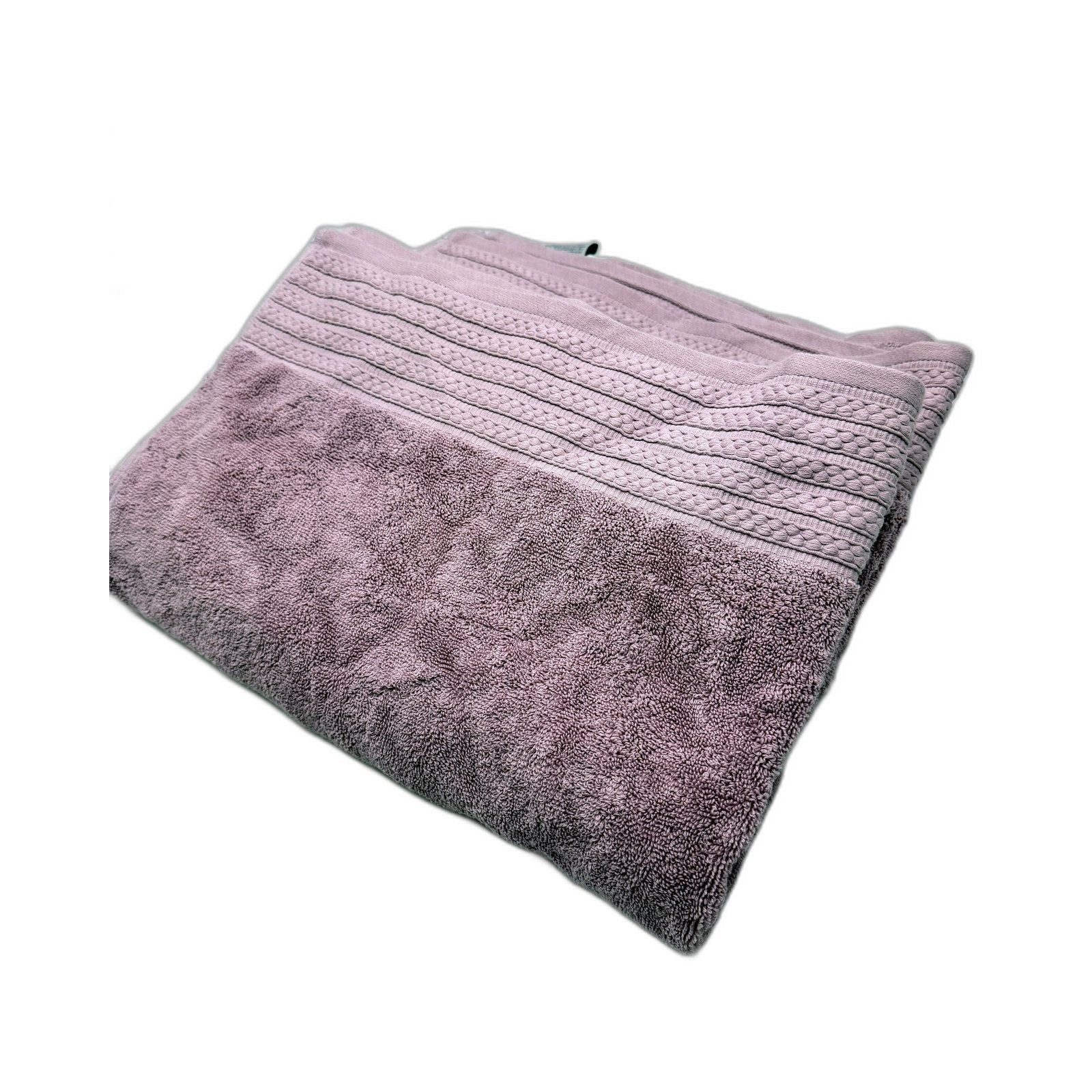 Premium Soft Light Purple Absorbent Cotton Bath Sheet Towel 2 Pack NEW - Image 2