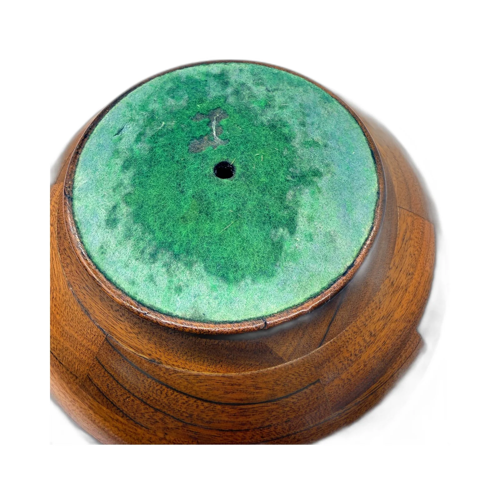 Handcrafted Timber Decorative Wooden Large Bowl Planter Pot with Drainage Hole - Image 7