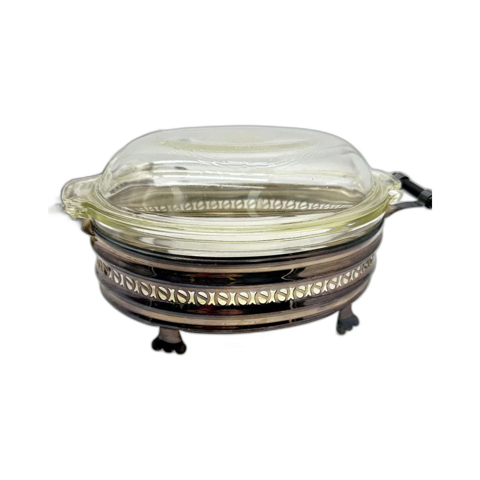 VINTAGE Pyrex Glass Bakeware Metal Stand Serving Set With Baking Dishes AUS MADE - Image 6