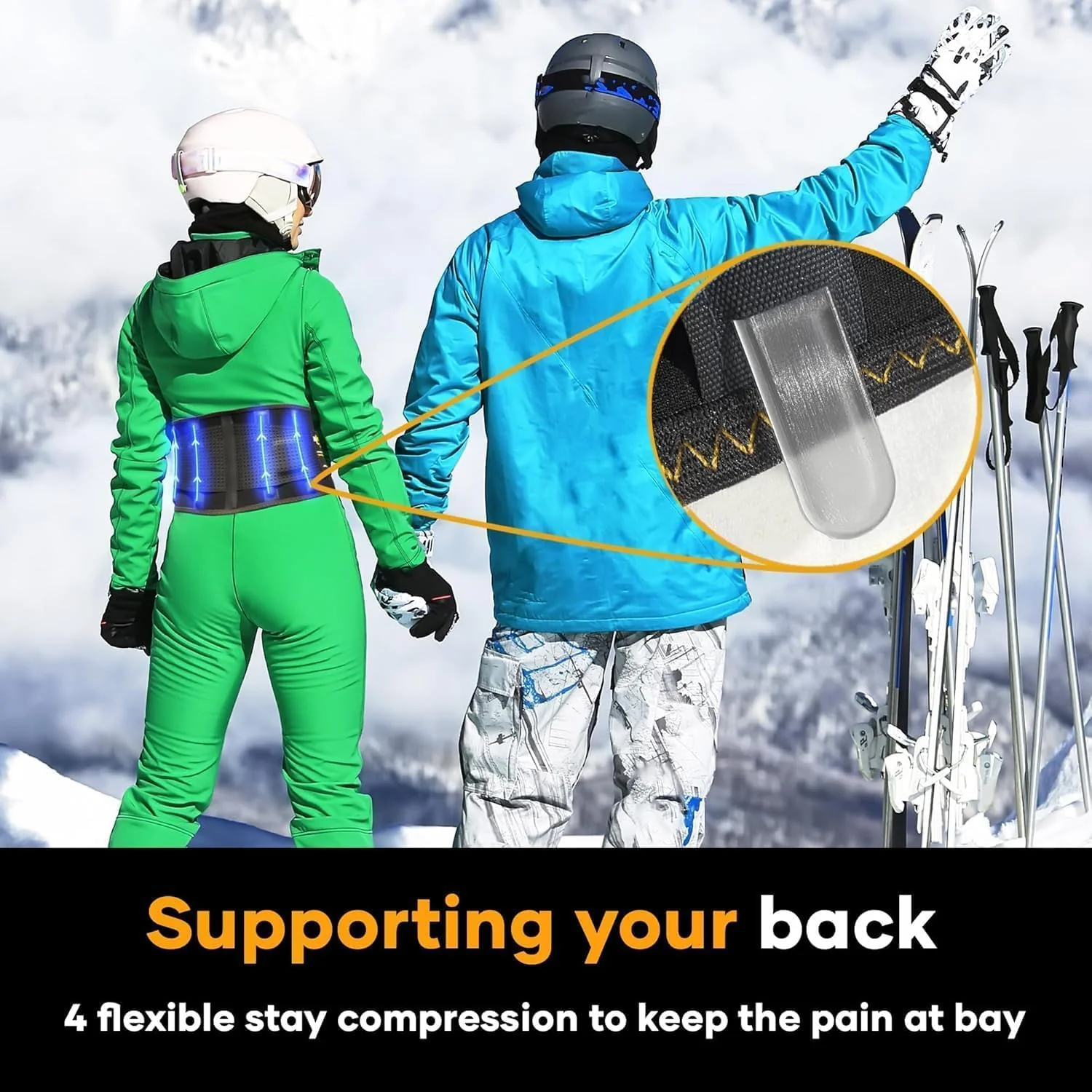 MEDiBrace Lumbar Support Brace with Ergonomic Pad Black Size MED 28" to 34 NEW - Image 4