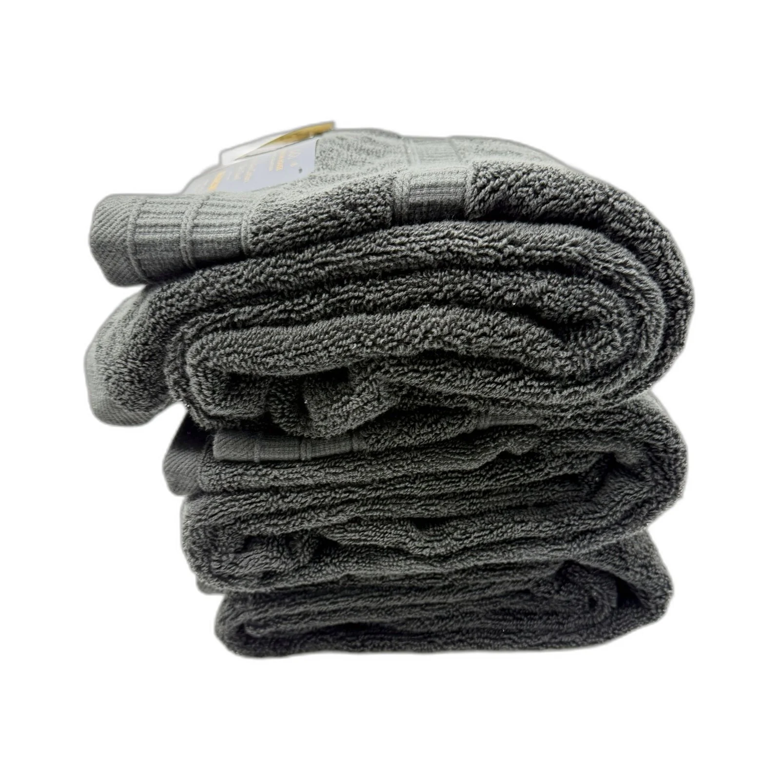 Soft & Absorbent 3 Piece Charcoal Grey Baths Towel Luxury Cotton NEW - Image 4