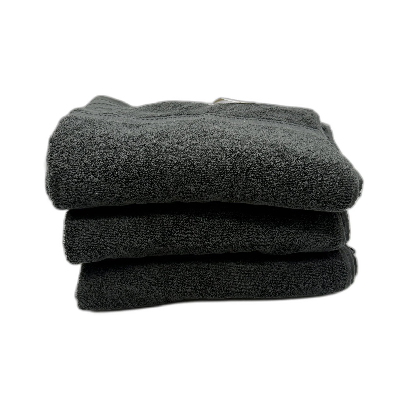 Soft & Absorbent 3 Piece Charcoal Grey Baths Towel Luxury Cotton NEW - Image 5
