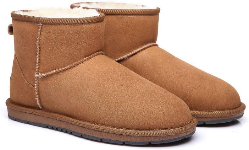 UGG OZ Shepherd Twinface Sheepskin Ankle Boots Chestnut Men 4 Women 6 NEW - Image 2