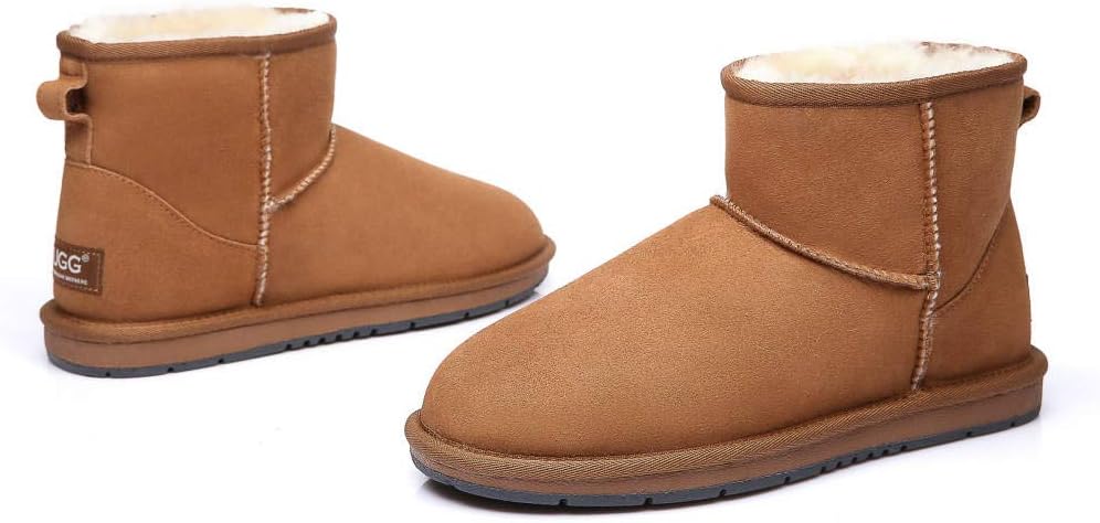 UGG OZ Shepherd Twinface Sheepskin Ankle Boots Chestnut Men 4 Women 6 NEW - Image 7