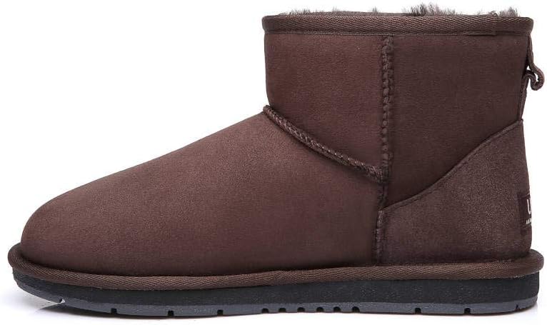 UGG Oz SHEPHERD Unisex Sheepskin Ankle Boots Chocolate Size Mens 9 Ladies 11 NEW - Image 6