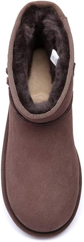 UGG Oz SHEPHERD Unisex Sheepskin Ankle Boots Chocolate Size Mens 9 Ladies 11 NEW - Image 8
