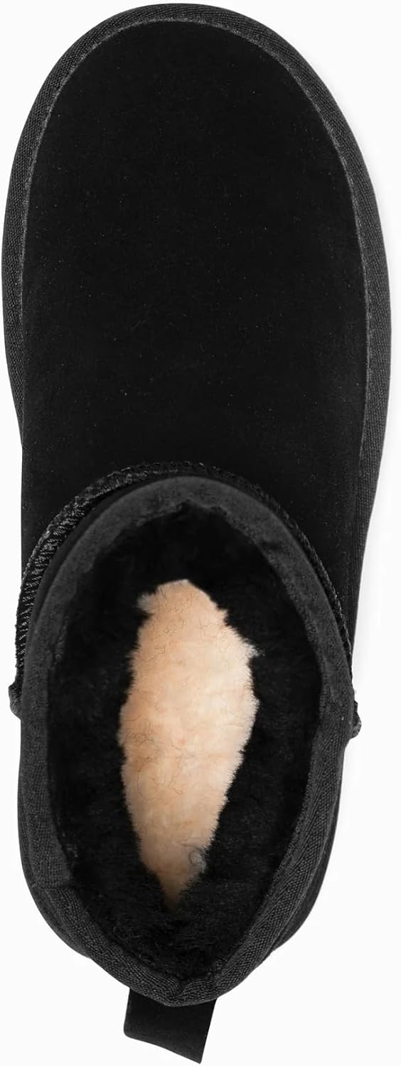 UGG OZWild Mens Classic Australian Sheepskin Ankle Boots, Black EU 45 NEW - Image 4