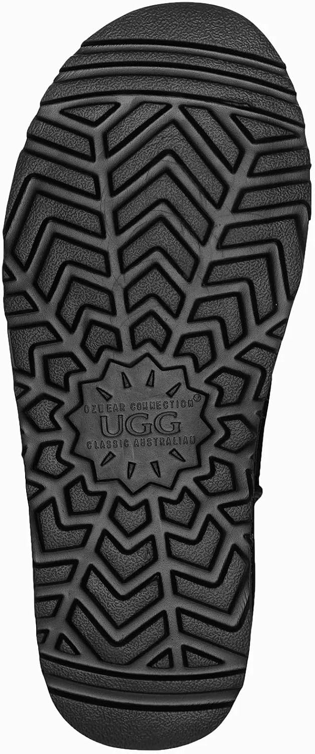 UGG OZWild Mens Classic Australian Sheepskin Ankle Boots, Black, EU 40 NEW - Image 8