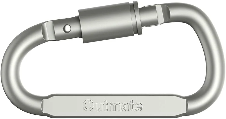 Outmate Aluminum Men's D-Ring Locking Carabiners Pack of 6 Lightweight NEW - Image 3