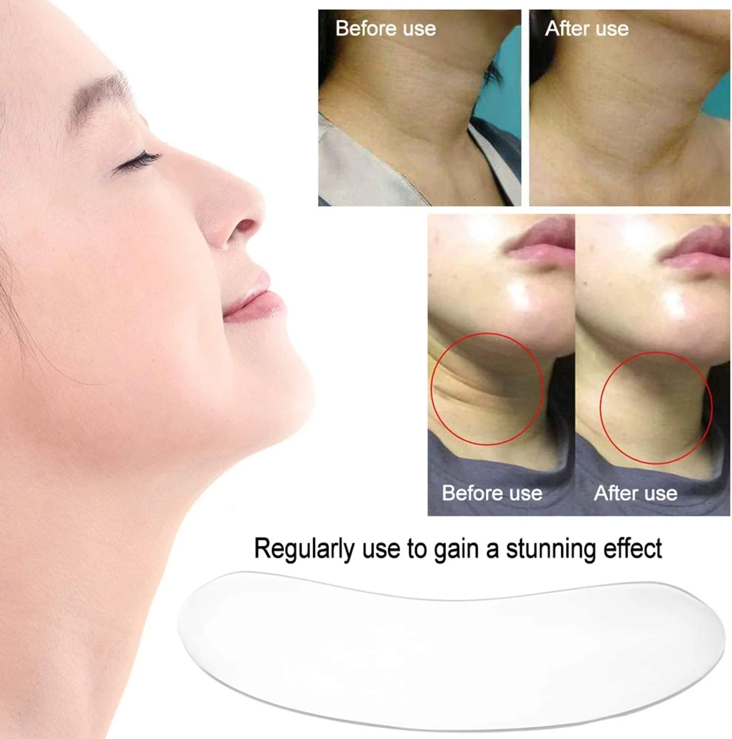 TOYSS Transparent Masks Facial Forehead Anti Wrinkle Patches, 16 Pcs, Skin NEW - Image 5