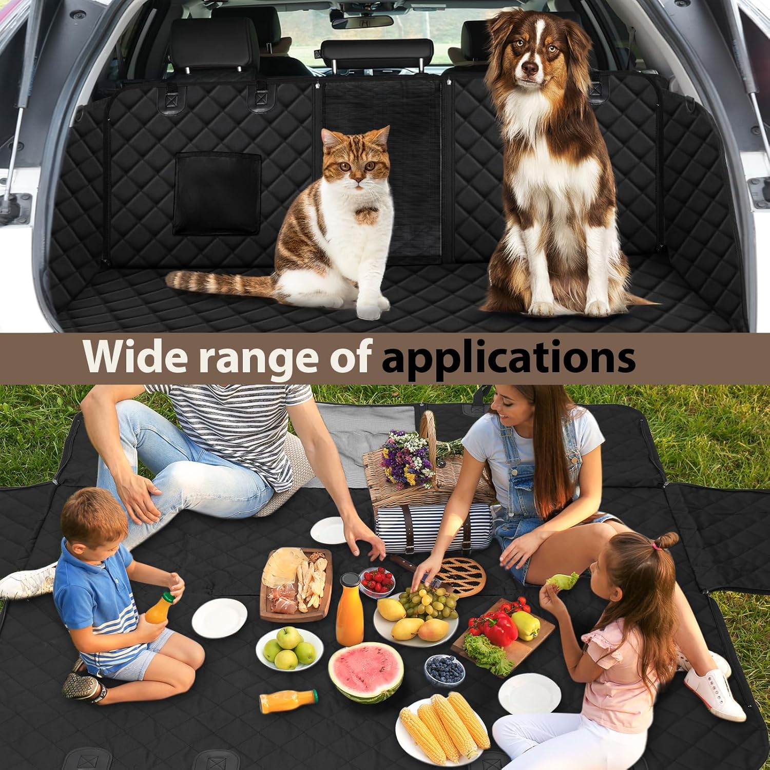Angooni Non-Slip Dog Hammock Car Seat with Mesh Window Waterproof Scratch NEW - Image 6