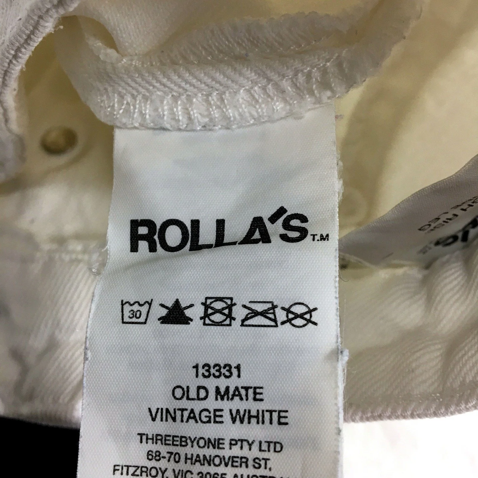 Rolla's Womens High Rise Wide Leg Jeans High Rise Wide Leg White Denim Sz 10 - Image 6