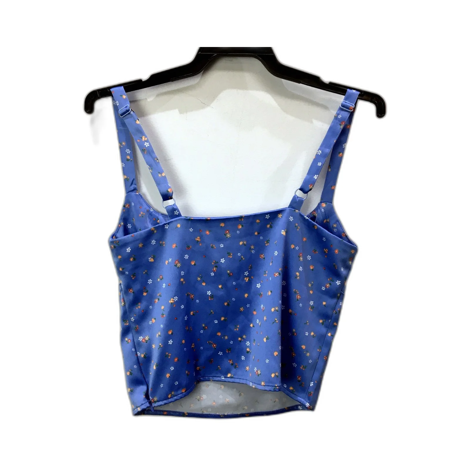 Glassons Womens Tank Top Cropped Cropped Blue Tank Top, Size 8 - Stylish Casual - Image 2